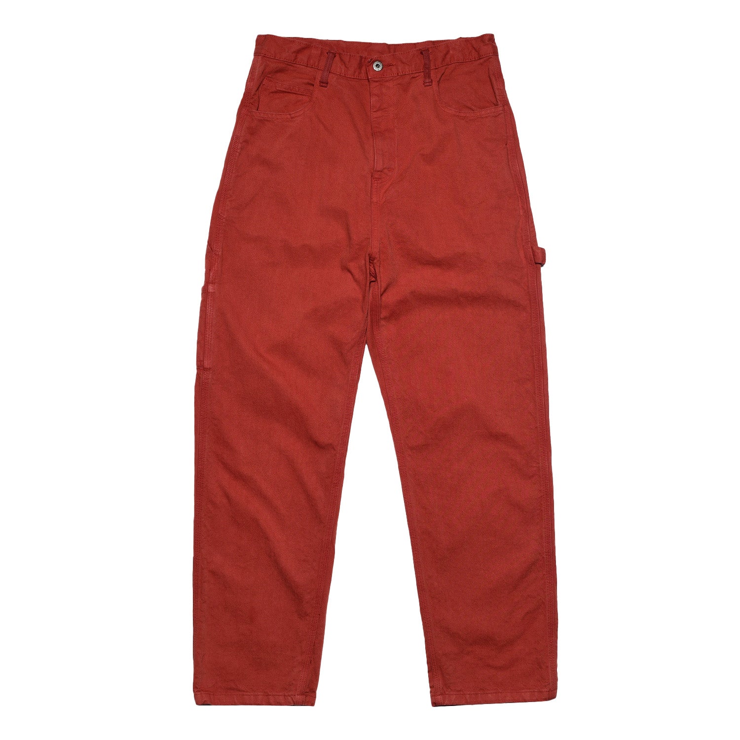 DROP CROTCH PAINTER PANTS - CONE BURNT ORANGE BULL DENIM – Monitaly