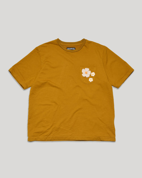 Crochet Flower Tee - Sunflower