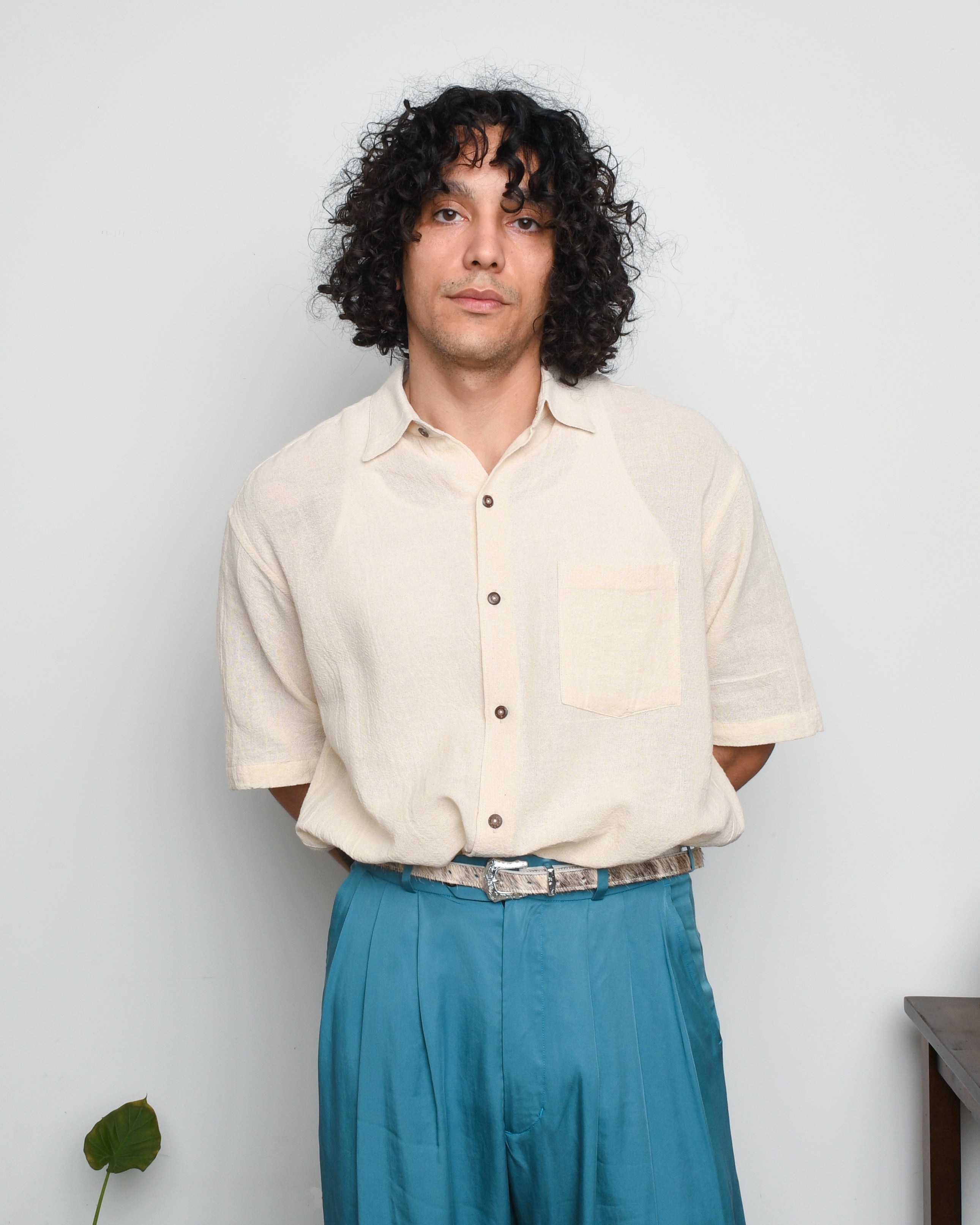 Monitaly Giorgio Work Shirt Concho Denim