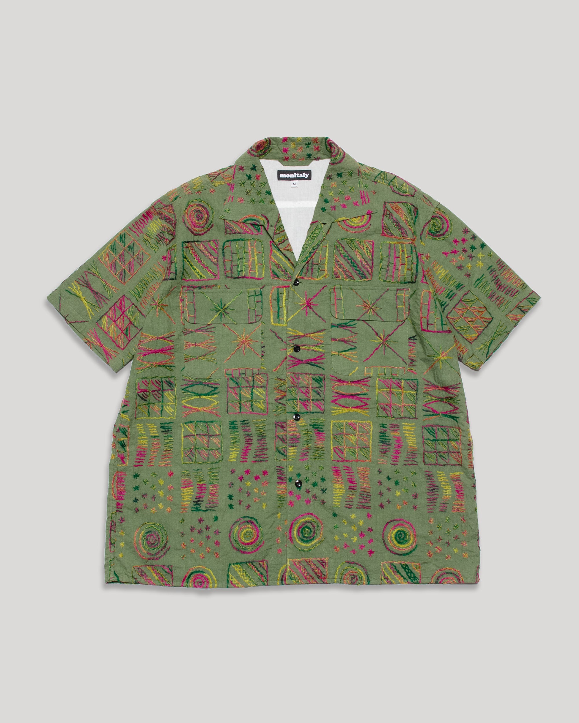 50's Milano Shirt - Squared Green – Monitaly