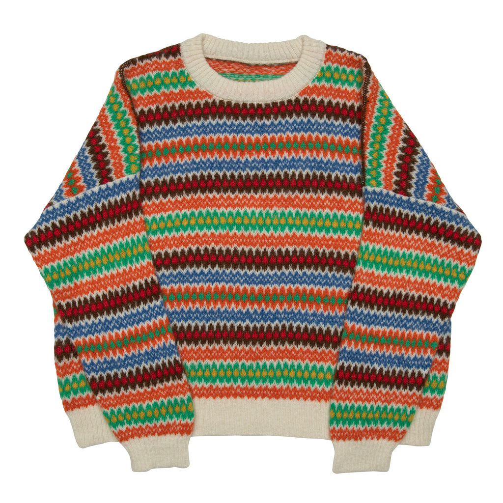 Alpaguan Fair Isle Sweater - White