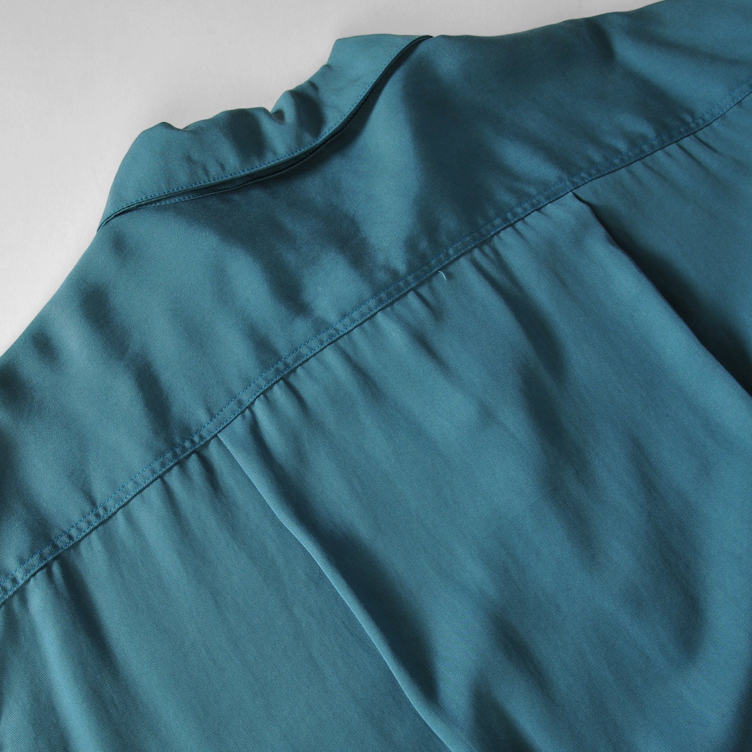 50's Milano Shirt S/S - Tencel Cyan – Monitaly