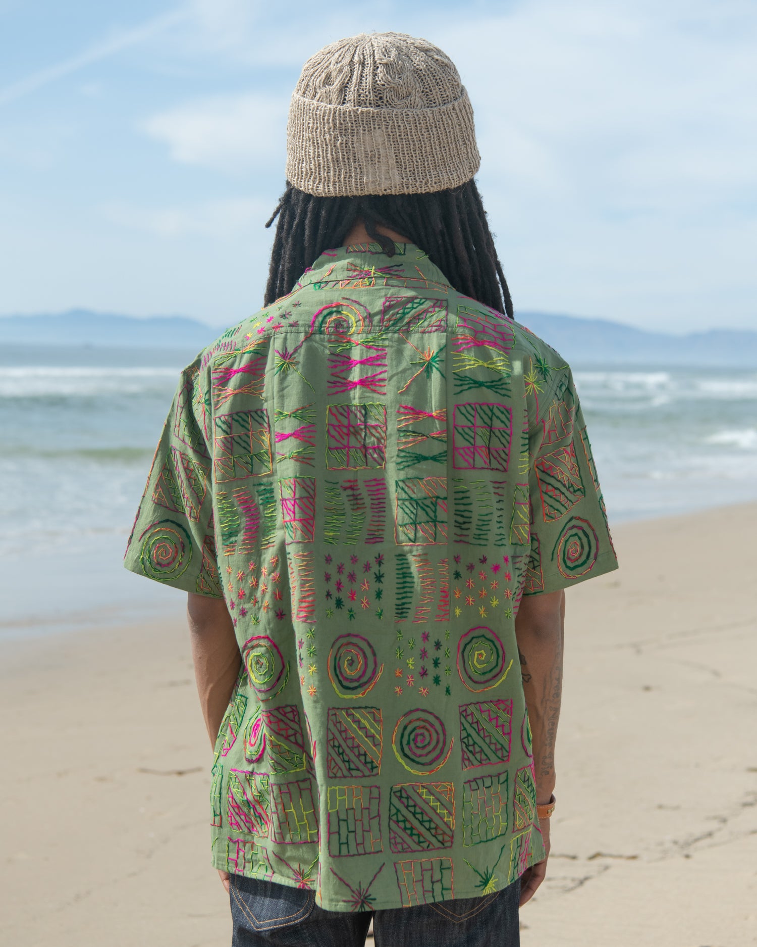 50's Milano Shirt - Squared Green – Monitaly