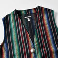 Native Vest - Wool Flannel Sarape Black