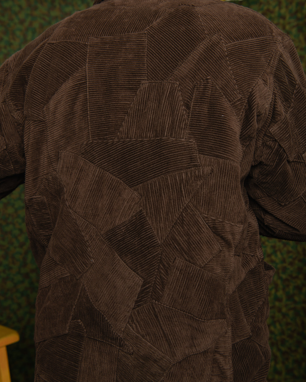 Italian Drop Lapel Jacket II- Crazy Corduroy Patchwork Brown