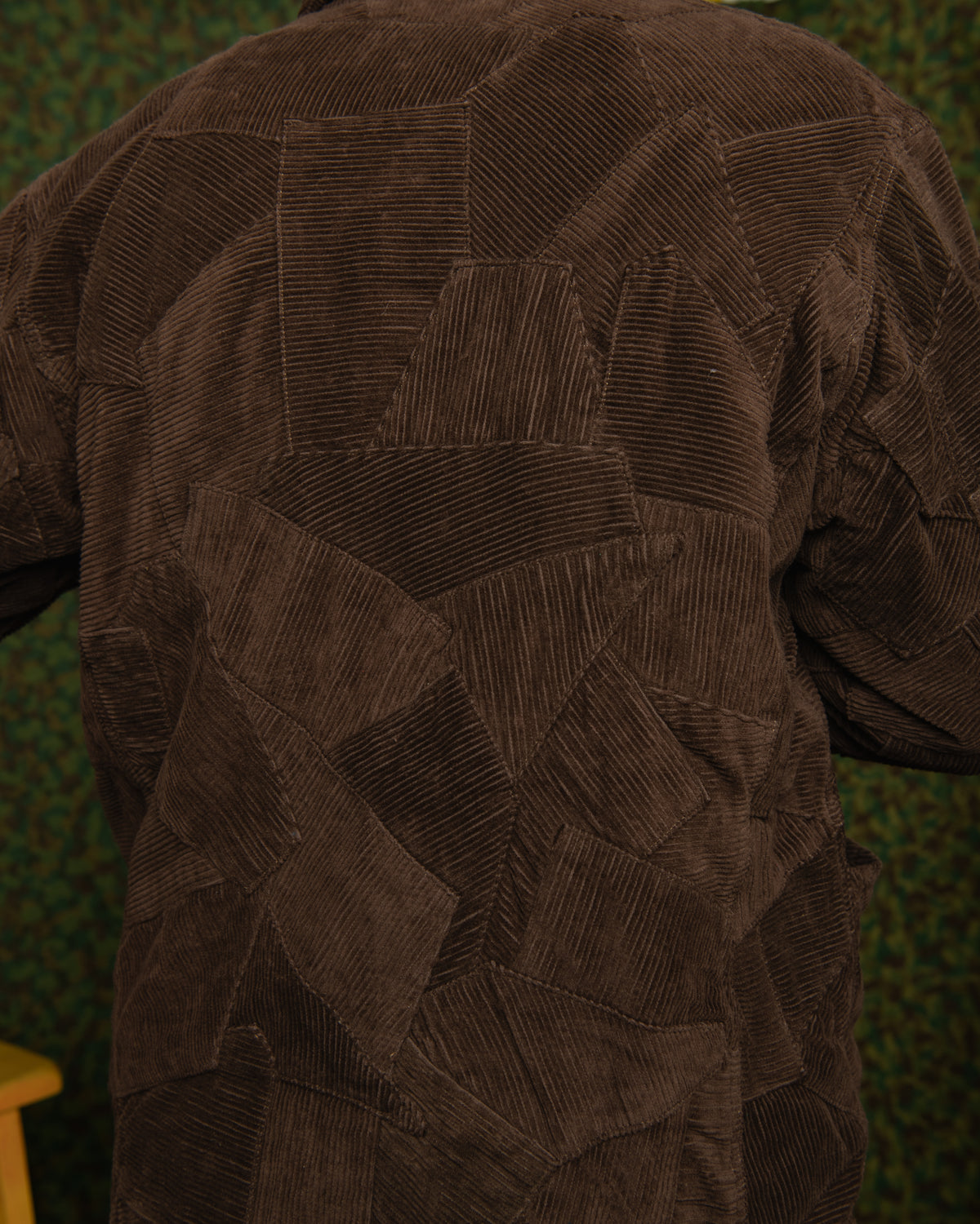 Italian Drop Lapel Jacket II- Crazy Corduroy Patchwork Brown