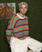 Alpaguan Fair Isle Sweater - White