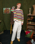 Alpaguan Fair Isle Sweater - White
