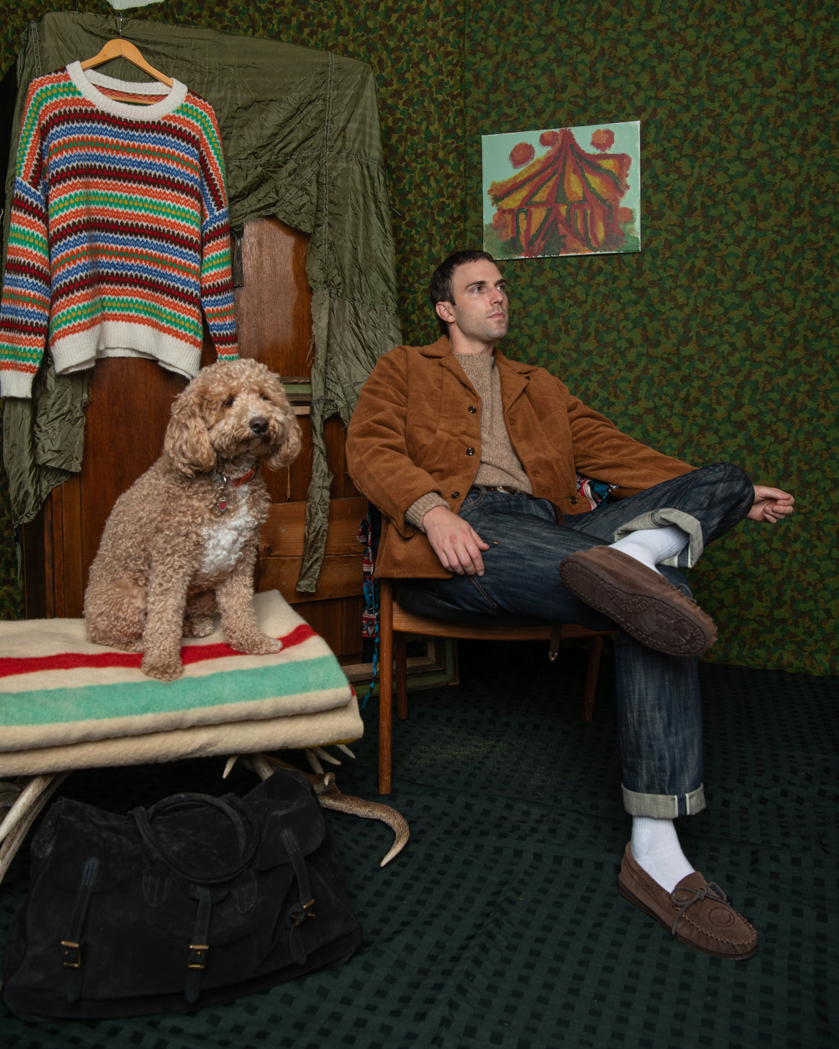 HARVESTER JACKET -CORDUROY 8-WALE CHESTNUT