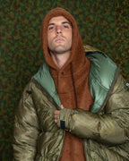 Kluane x Monitaly Down Puffer Parka - Vintage US Army Parachute x Betro Paisley