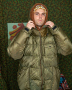 Kluane x Monitaly Down Puffer Parka - Vintage US Army Parachute x Betro Paisley