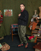 Military Service Jacket Type A - Wool Flannel Vicente Black