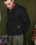 Military Service Jacket Type A - Wool Flannel Vicente Black
