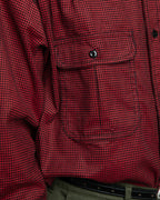 Giorgio Work Shirt- Houndstooth Corduroy Black