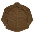 Giorgio Work Shirt- Houndstooth Corduroy Khaki