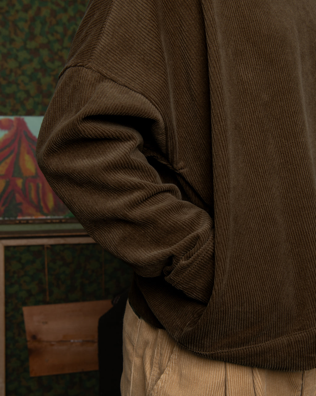 Santa Monica Pullover- Corduroy Brown